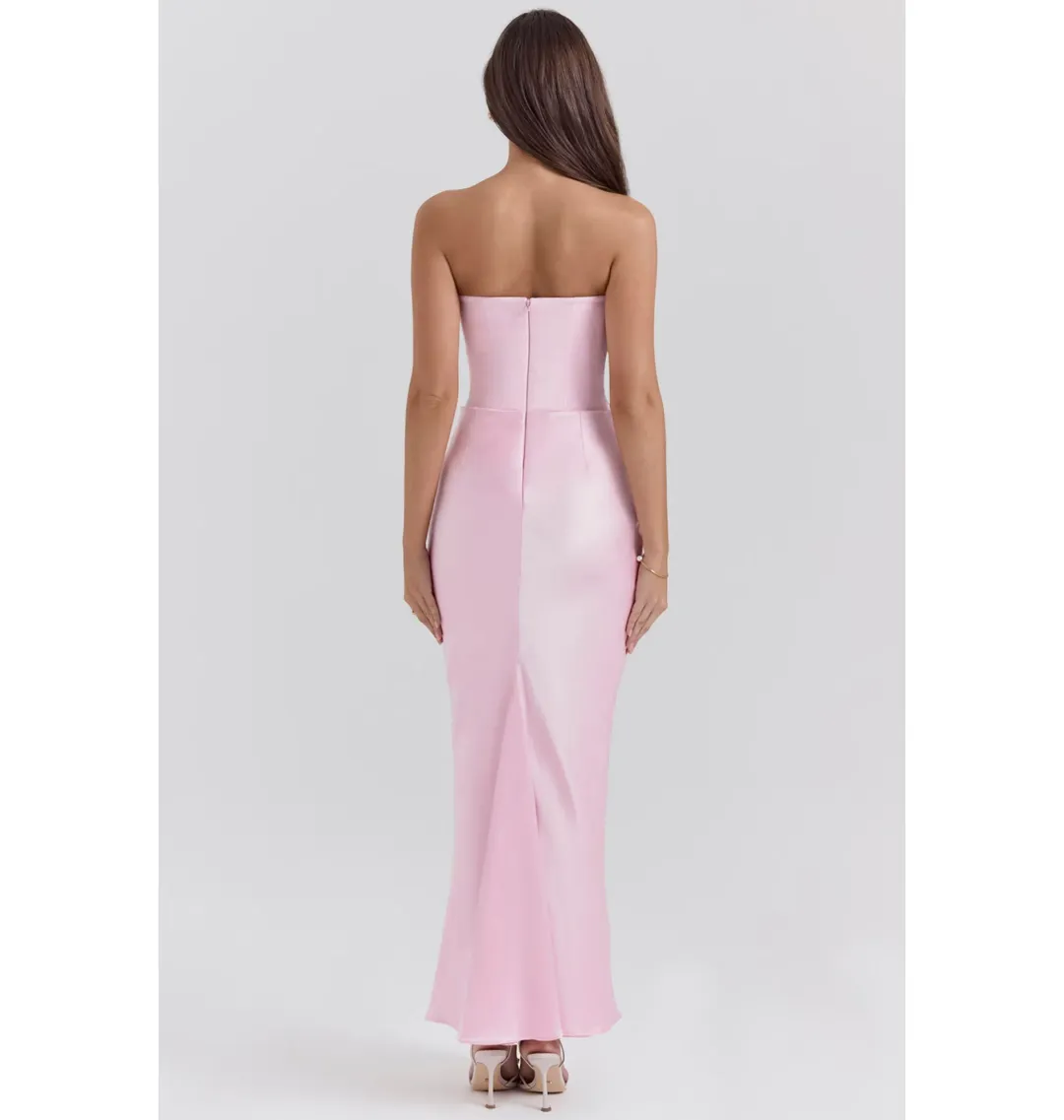 House of CB Persephone Corset Dress Rose Shadow Size AU 10  for rent on The Volte - main image