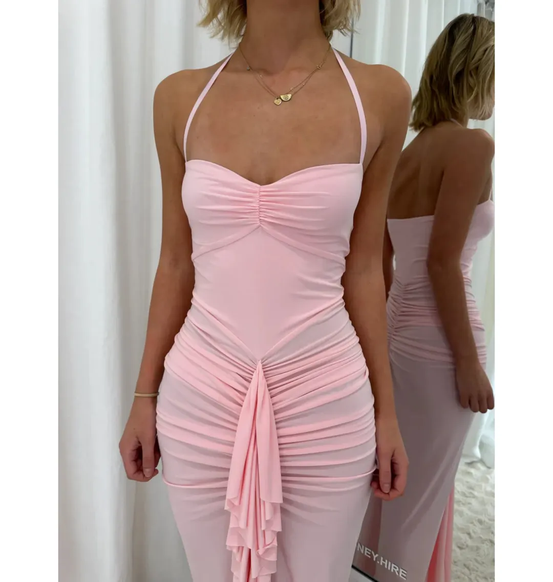 Natalie Rolt Shontae Gown in Pink Size 3 / AU 12  for rent on The Volte - main image