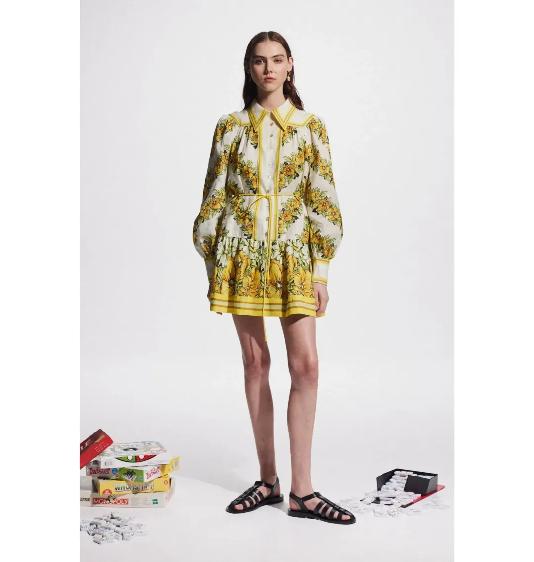 Alemais Gisela Mini Dress Print Size AU 10 for rent on The Volte - main image