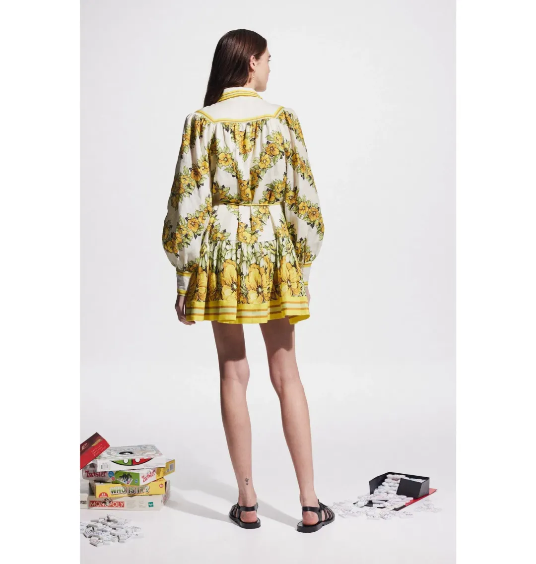 Alemais Gisela Mini Dress Print Size AU 10 for rent on The Volte - main image