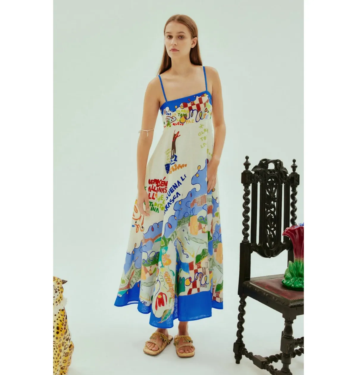 Alemais Nadia Sundress Print Size AU 8  - Image 1