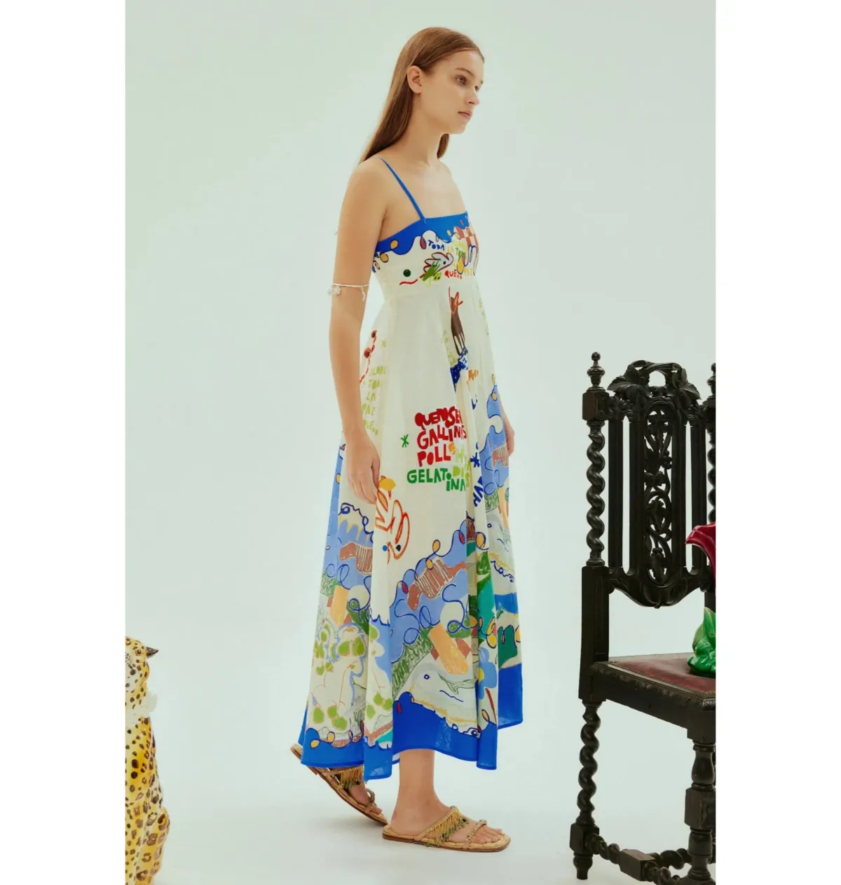 Alemais Nadia Sundress Print Size AU 8  - Image 3