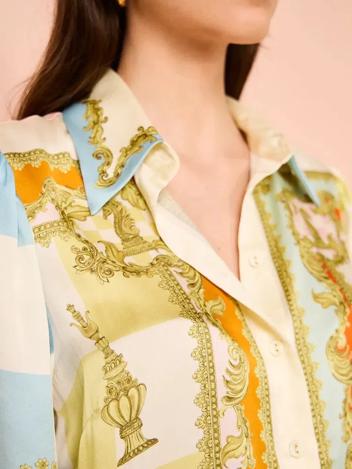 Alemais Checkmate Silk Mini Dress Multi Size AU 10 - Image 10