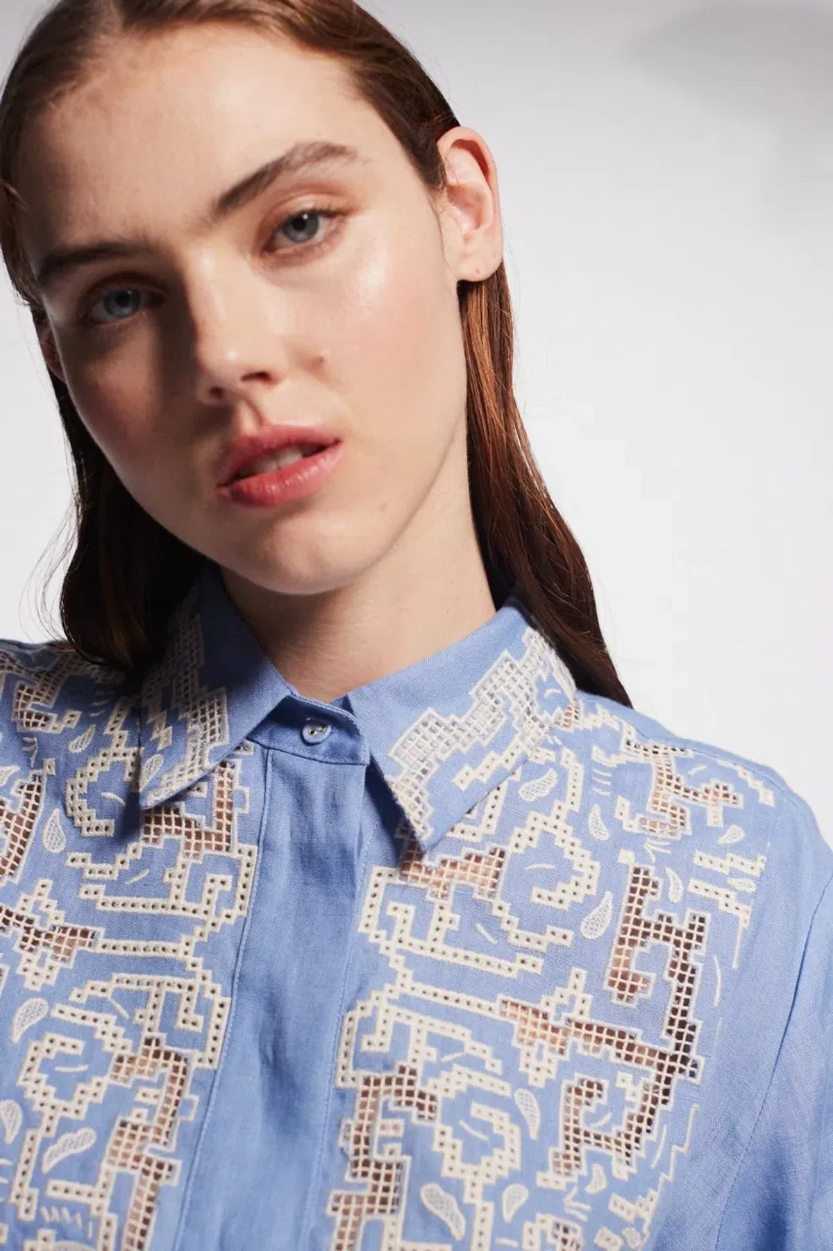 Alemais Arion Mini Dress Cornflower Blue Size AU 10  - Image 11