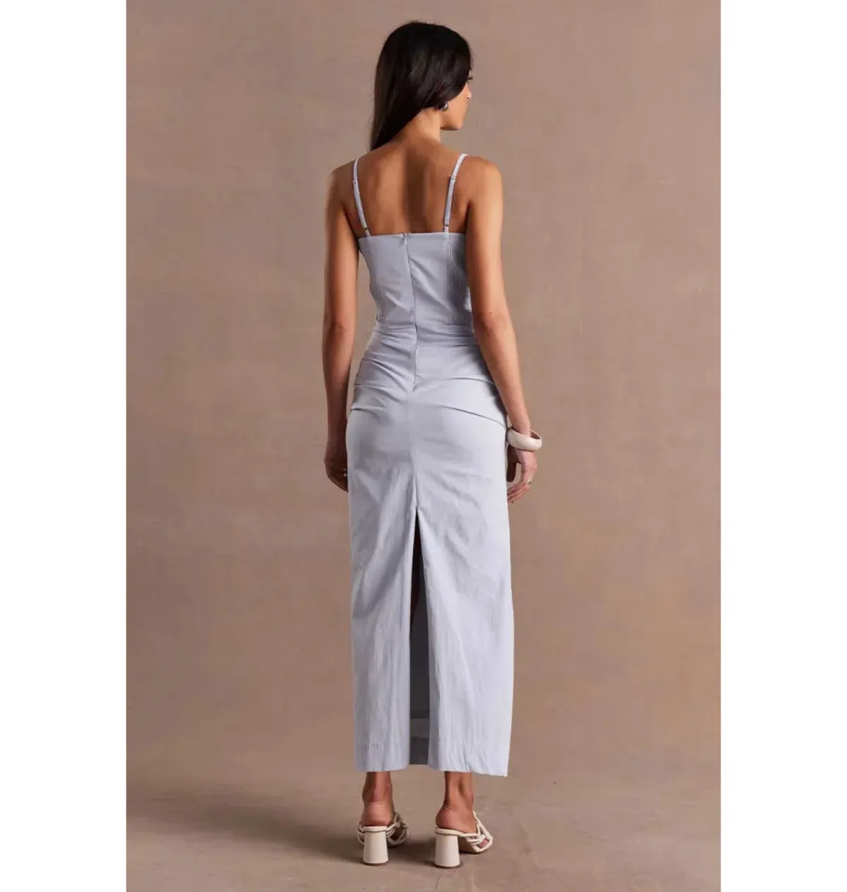 Sovere Beguile Midi Dress Moody Blue Size Small / AU 8 - Image 4