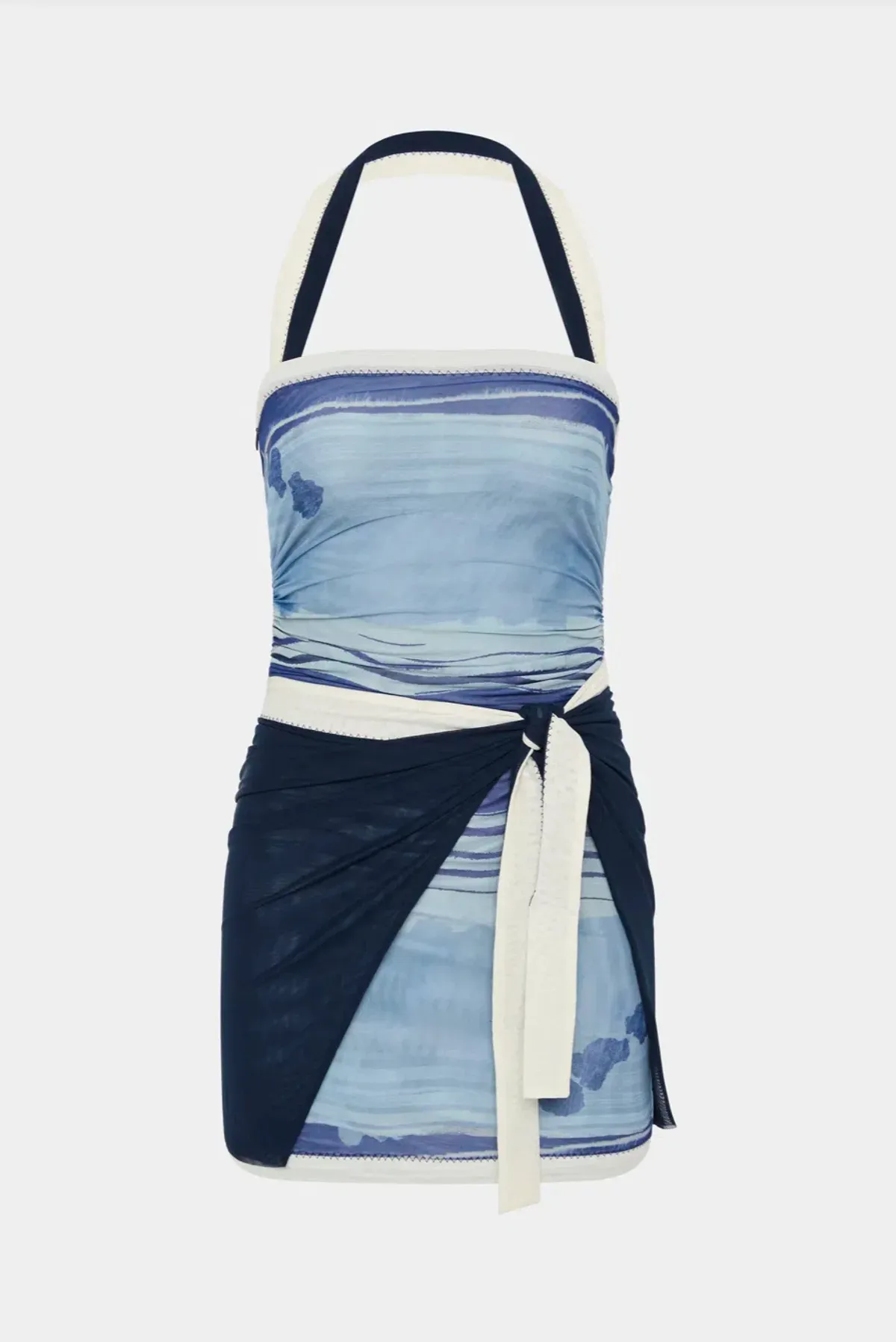 Sir the Label Breeze Mini Dress in Shoreline Stripe Size 0 / AU 6  - Image 4