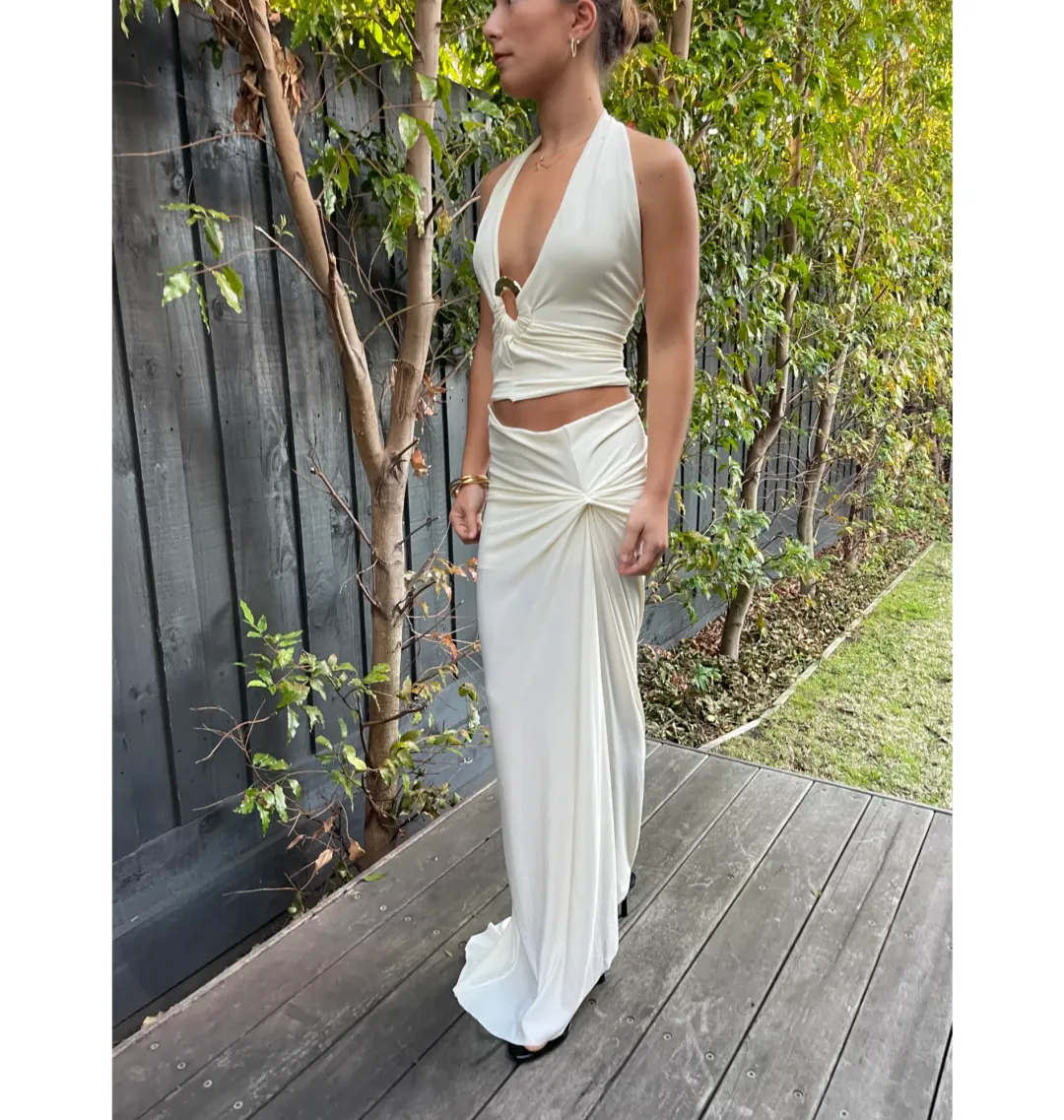 Ancegria Nellie Set in Ivory Size AU 6 for rent on The Volte - main image