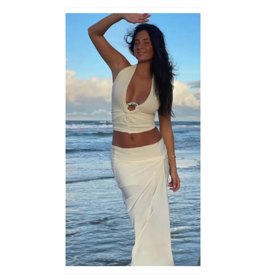 Ancegria Nellie Set in Ivory Size AU 6 for rent on The Volte - main image