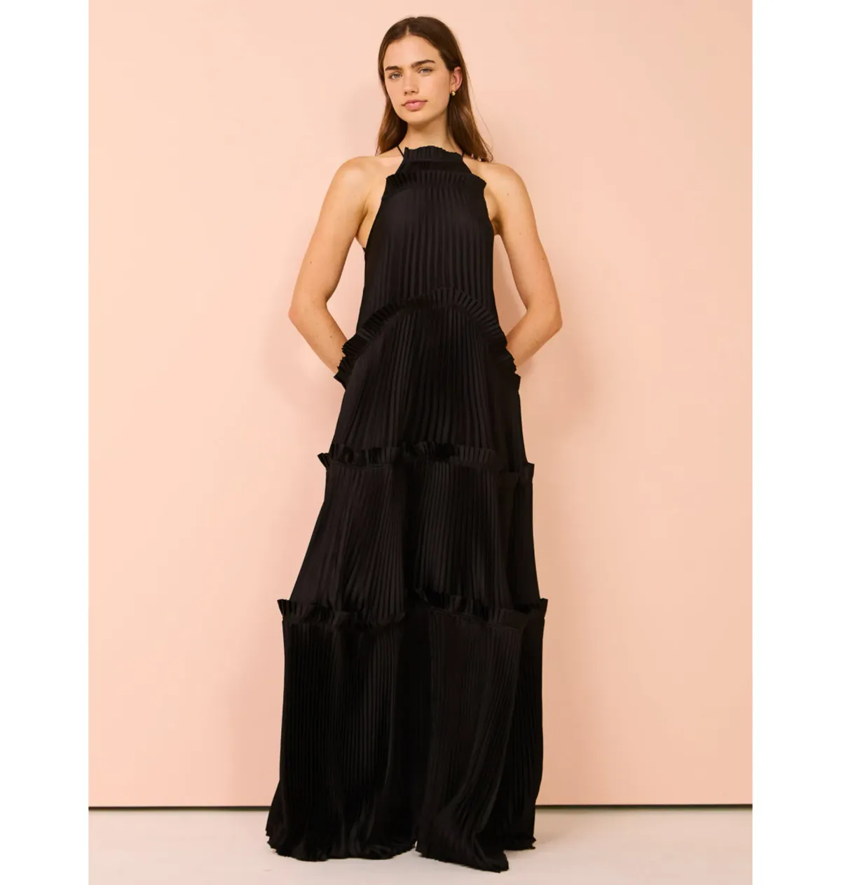 Acler Bassett Gown in Black Size AU 8 - Image 3