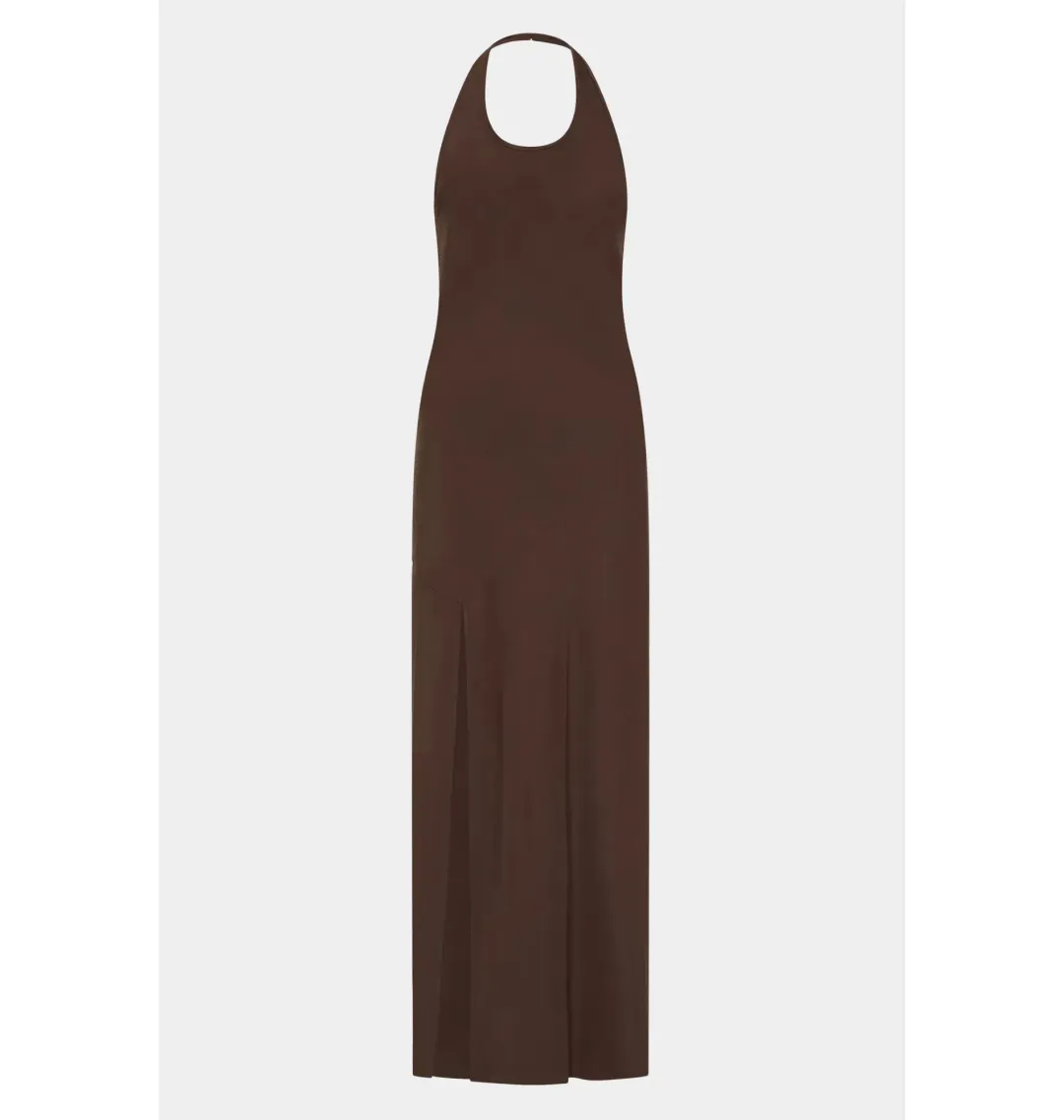 Sir The Label Toni Long Sleeve Dress in Chocolate Polka Dot Size 1 / AU 8 for rent on The Volte - main image