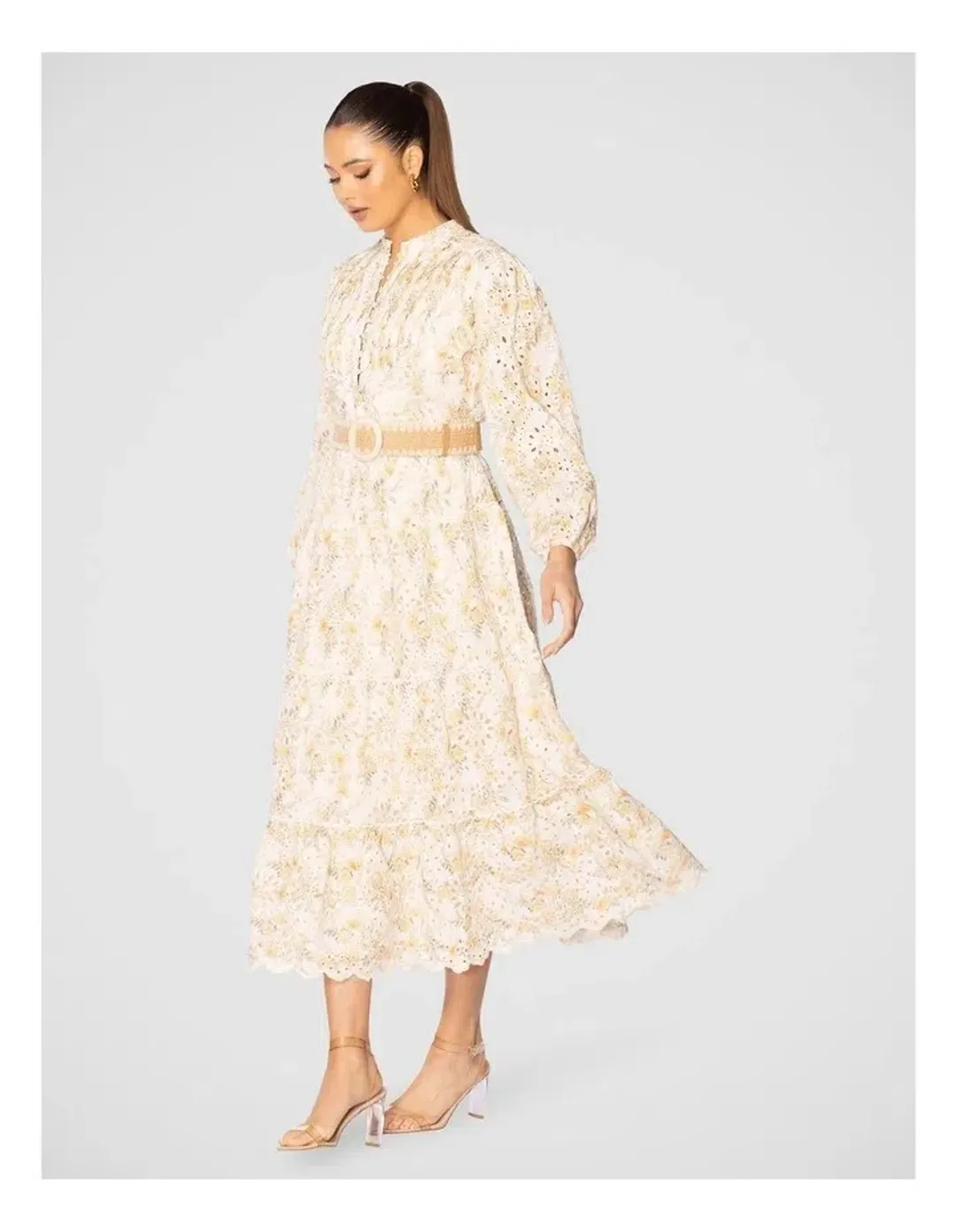 Pilgrim Idelle Maxi Dress in Assorted Size AU 18 for rent on The Volte - main image