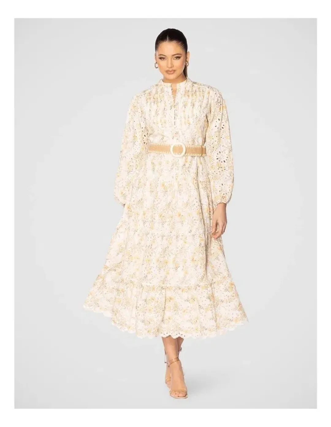 Pilgrim Idelle Maxi Dress in Assorted Size AU 18 for rent on The Volte - main image