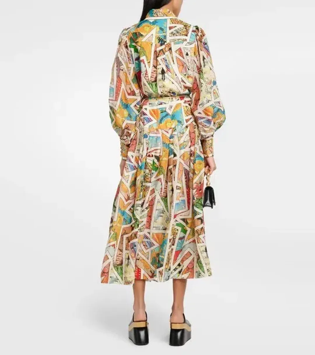 Alemais Star Man Midi Shirtdress Multi Size 10 AU for rent on The Volte - main image