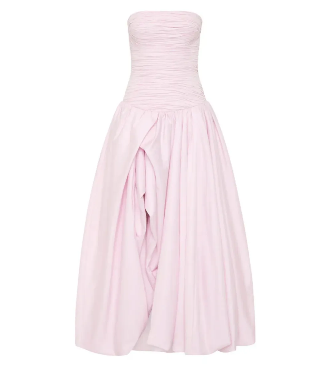 Aje Violette Bubble Hem Maxi Dress Pastel Pink Size AU 8 for rent on The Volte - main image