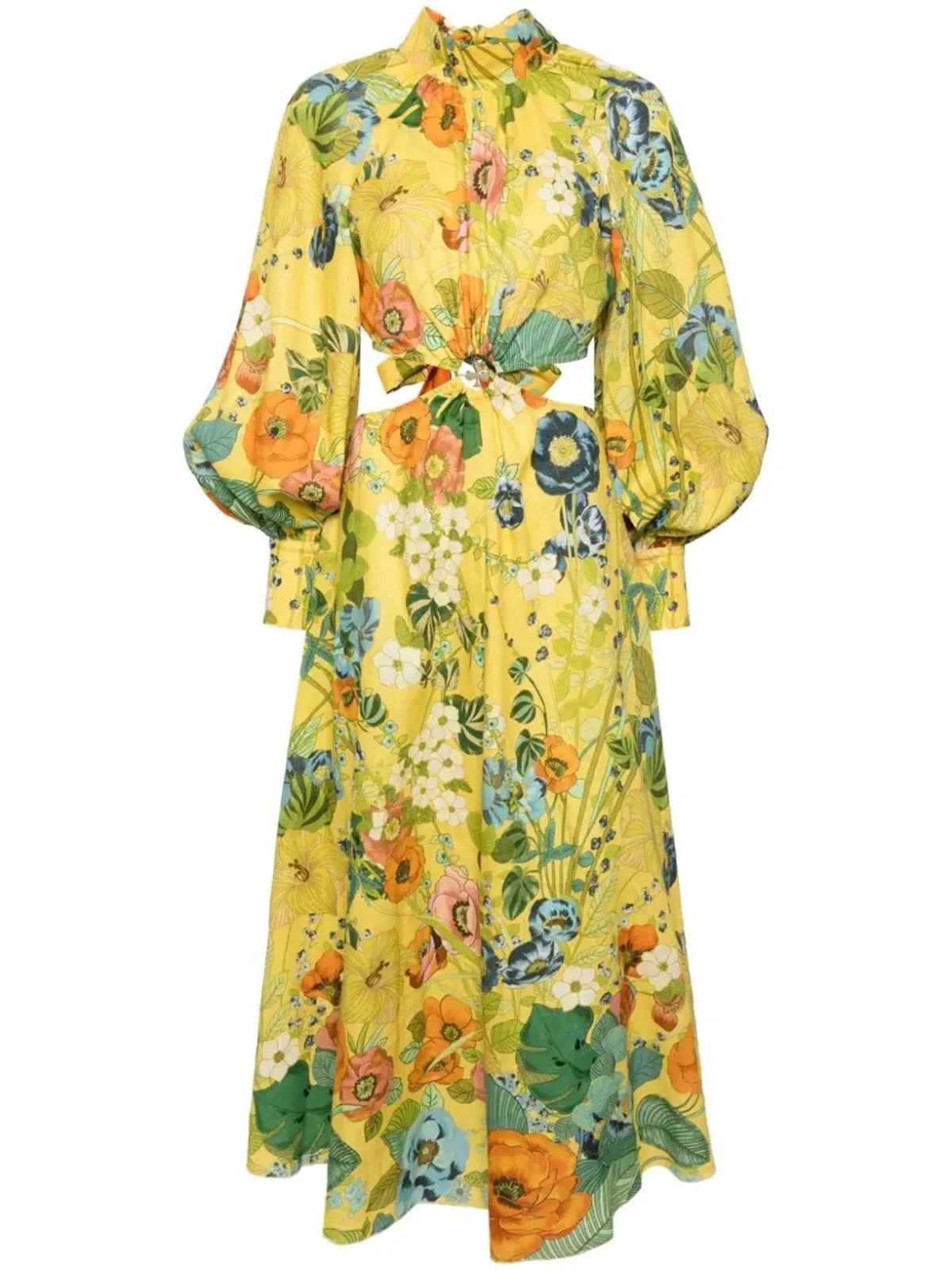 Alemais Cresida Cut Out Midi Dress Multi Size 10 - Image 5