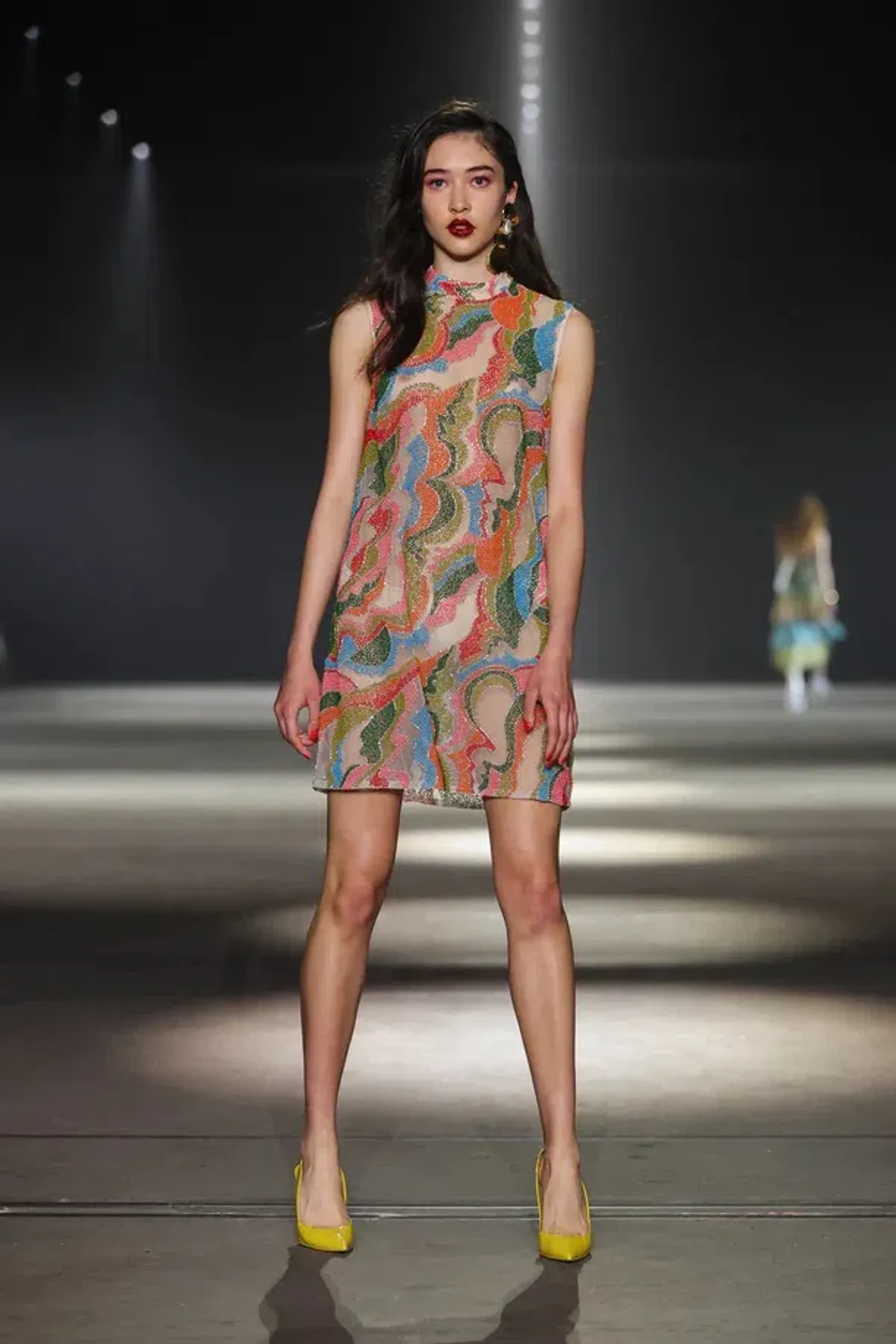 Alemais The Five Bead Embellished Mini Dress Multi Size 10 AU - Image 2