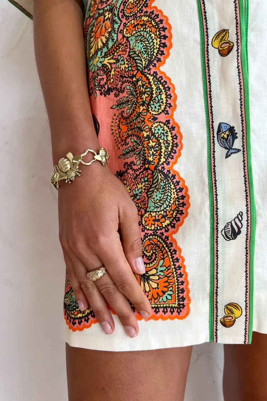 Alemais Trippy Troppo Mini Dress Multi Size 12 for rent on The Volte - main image