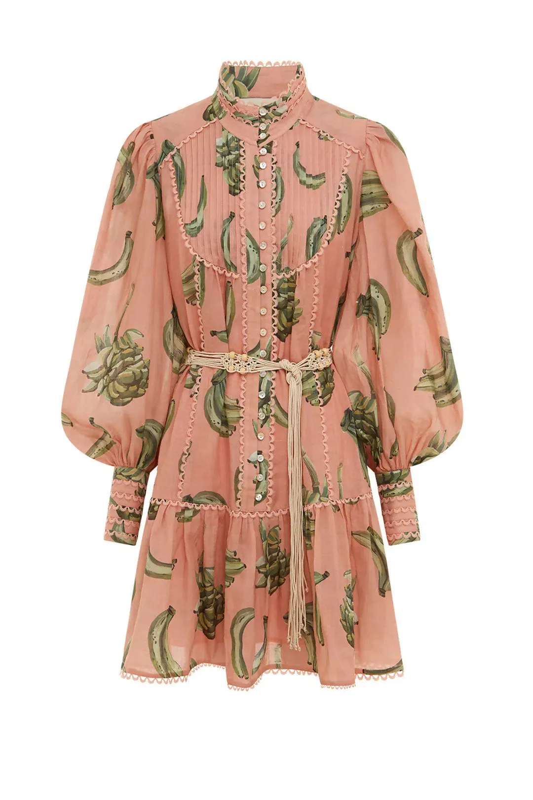 Alemais Bananarama Mini Dress Pink Size 10 for rent on The Volte - main image