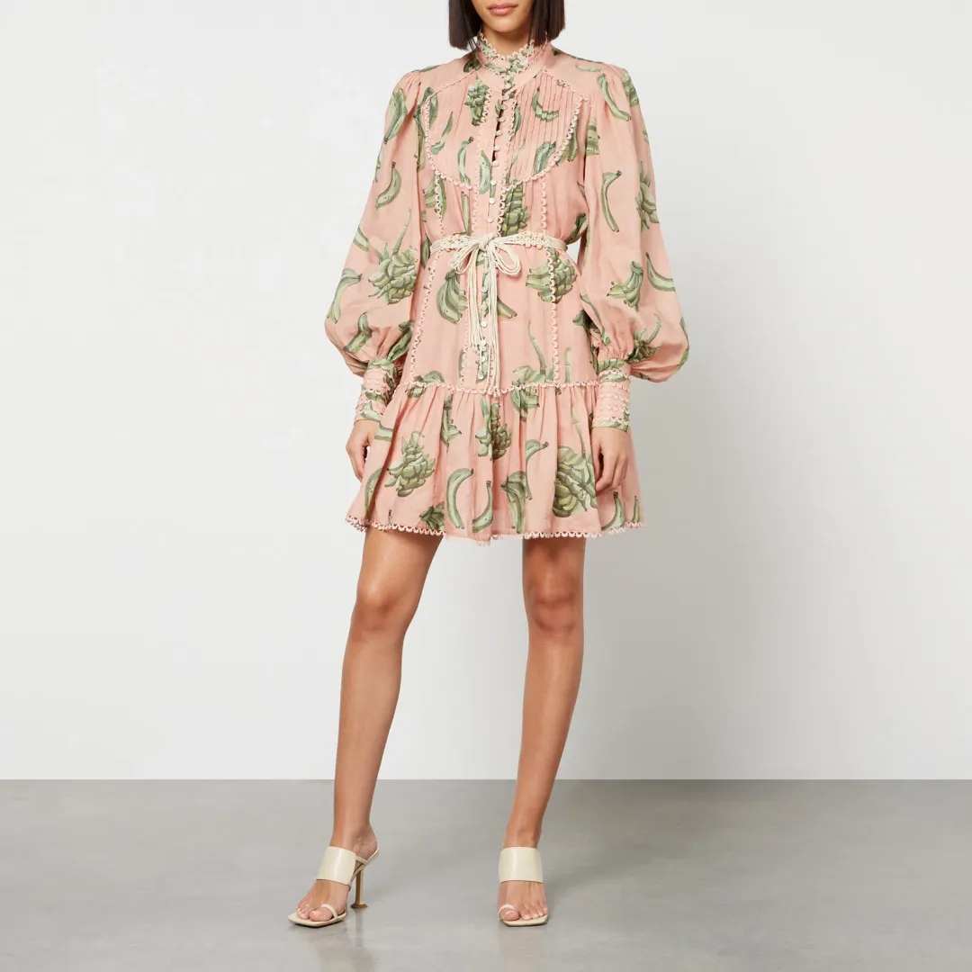 Alemais Bananarama Mini Dress Pink Size 10 for rent on The Volte - main image