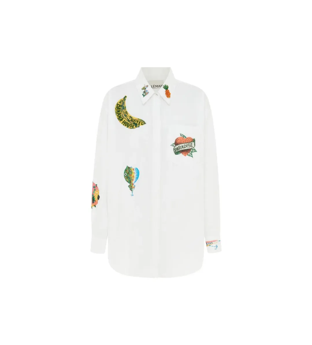 Alemais Clam Embroidered Shirt Print Size 12 for rent on The Volte - main image