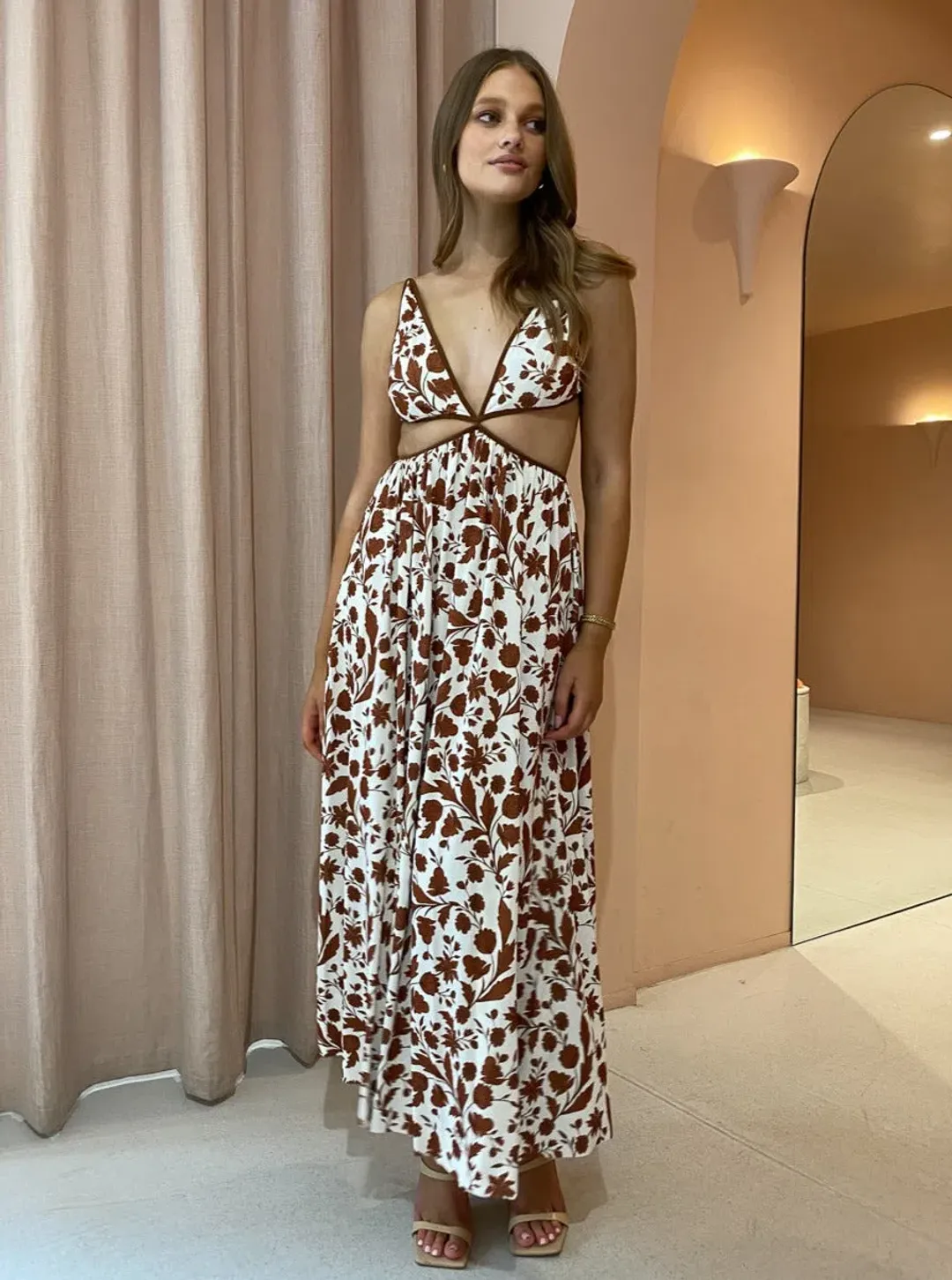 Bec & Bridge Phillipa Maxi Dress Print Size 14 for rent on The Volte - main image