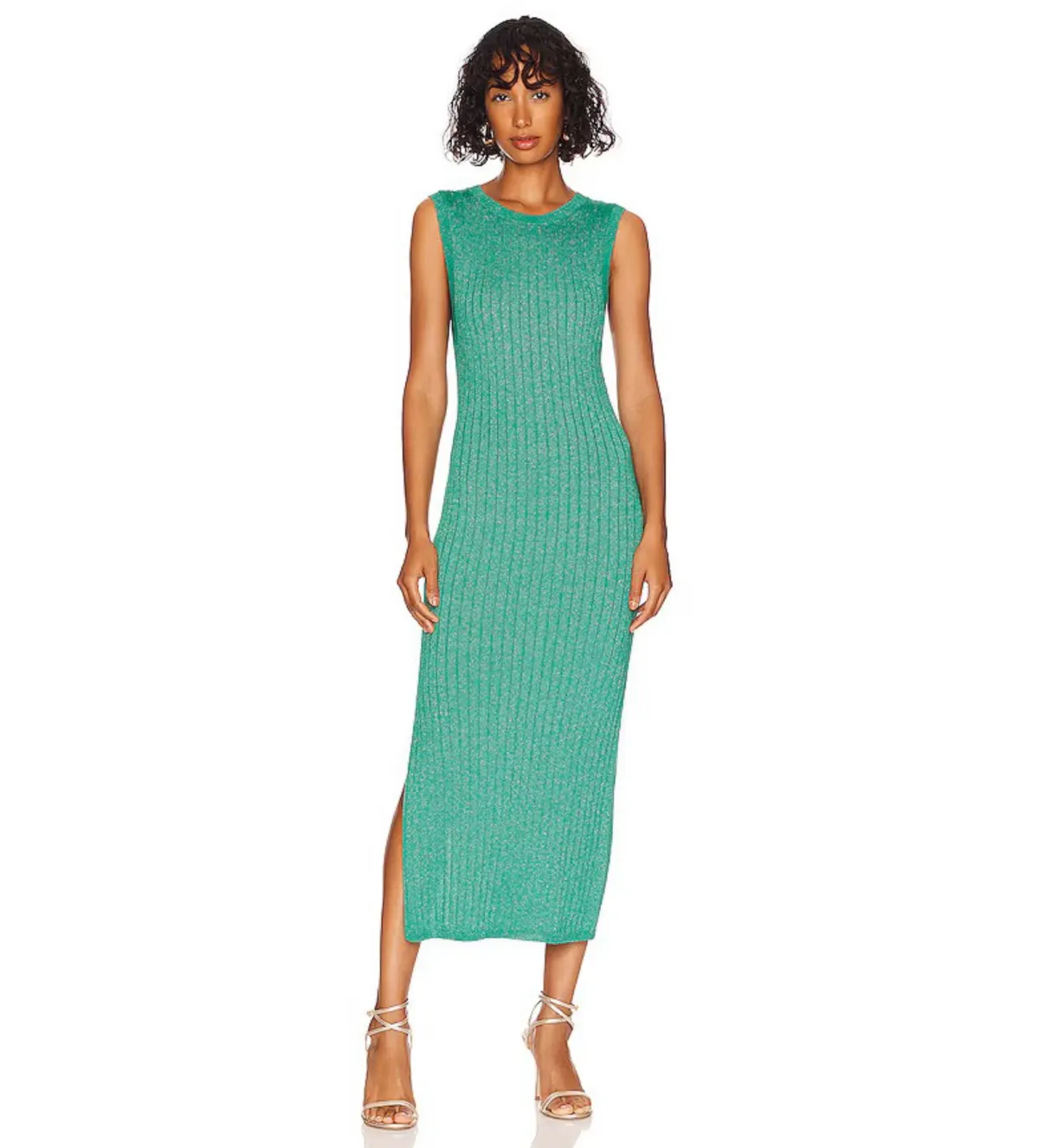 Spell Mercury Knit Maxi Dress Emerald Size 8 - Image 1