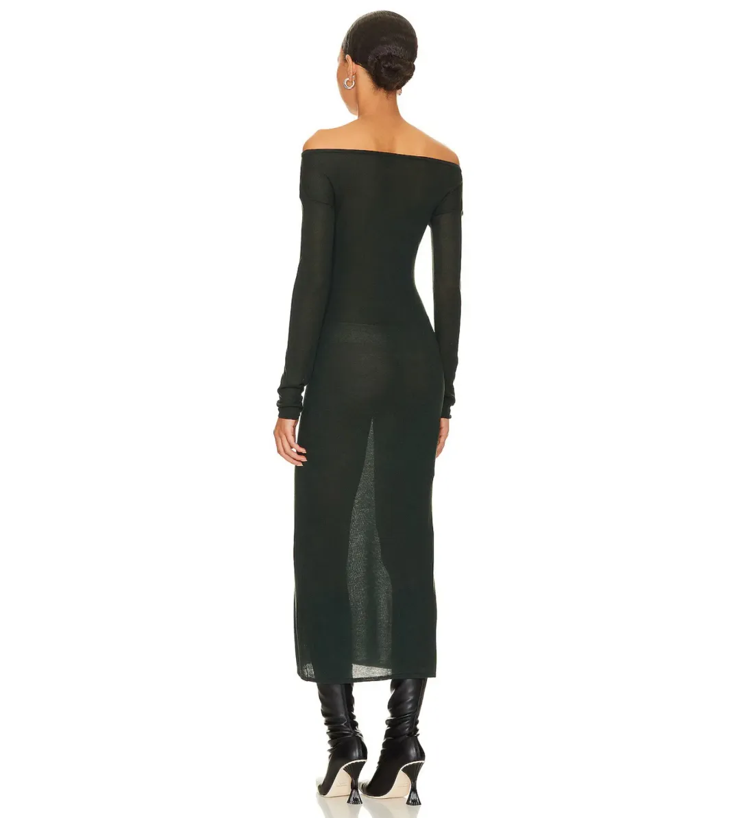 NBD Sandra Midi Dress Deep Green Size 8 for rent on The Volte - main image