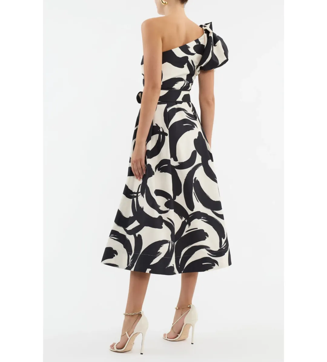 Rebecca Vallance Pompidou One Shoulder Midi Dress Multi Size 12 for rent on The Volte - main image