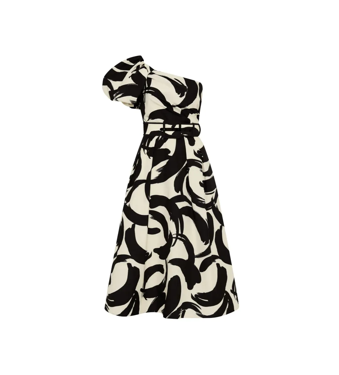 Rebecca Vallance Pompidou One Shoulder Midi Dress Multi Size 12 for rent on The Volte - main image