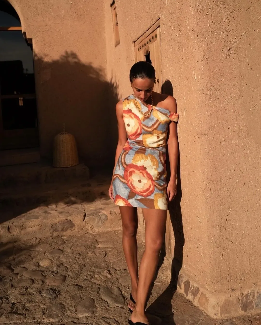 Sir the Label Avery Twist Mini Dress Multi - Size 10- 12 for rent on The Volte - main image