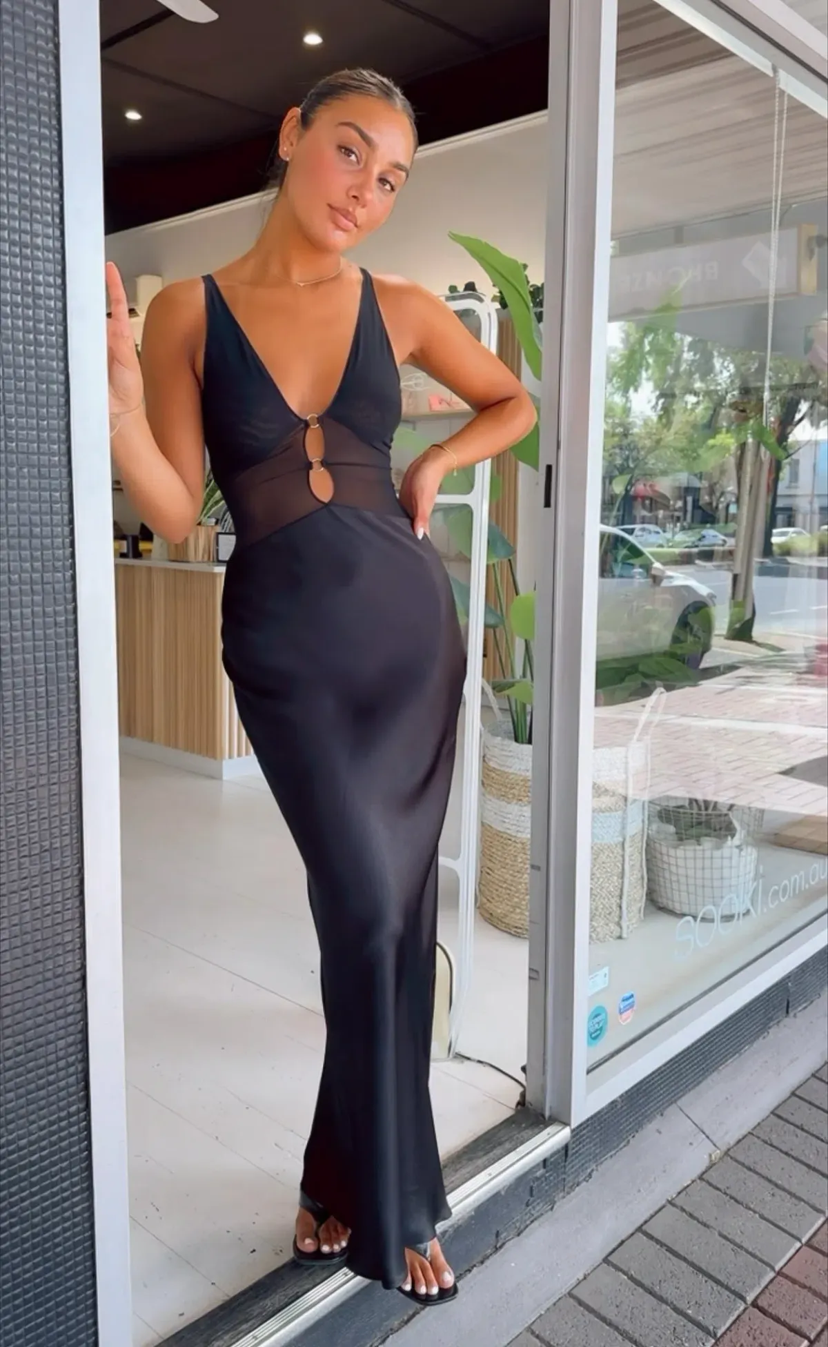 Bec & Bridge Hacie Maxi Dress Black Size 10 - Image 3