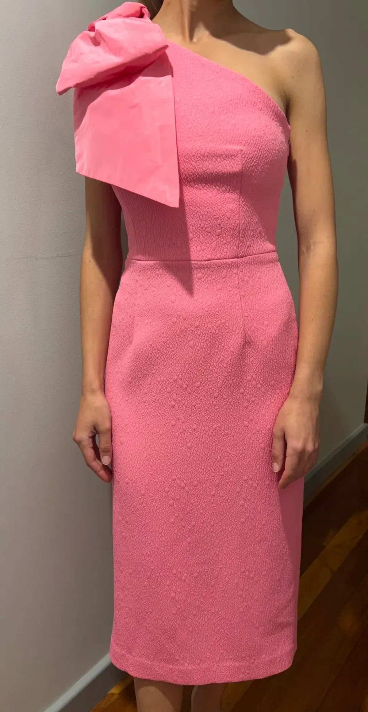 Rebecca Vallance Montez Midi Dress Pink Size 6 - Image 2