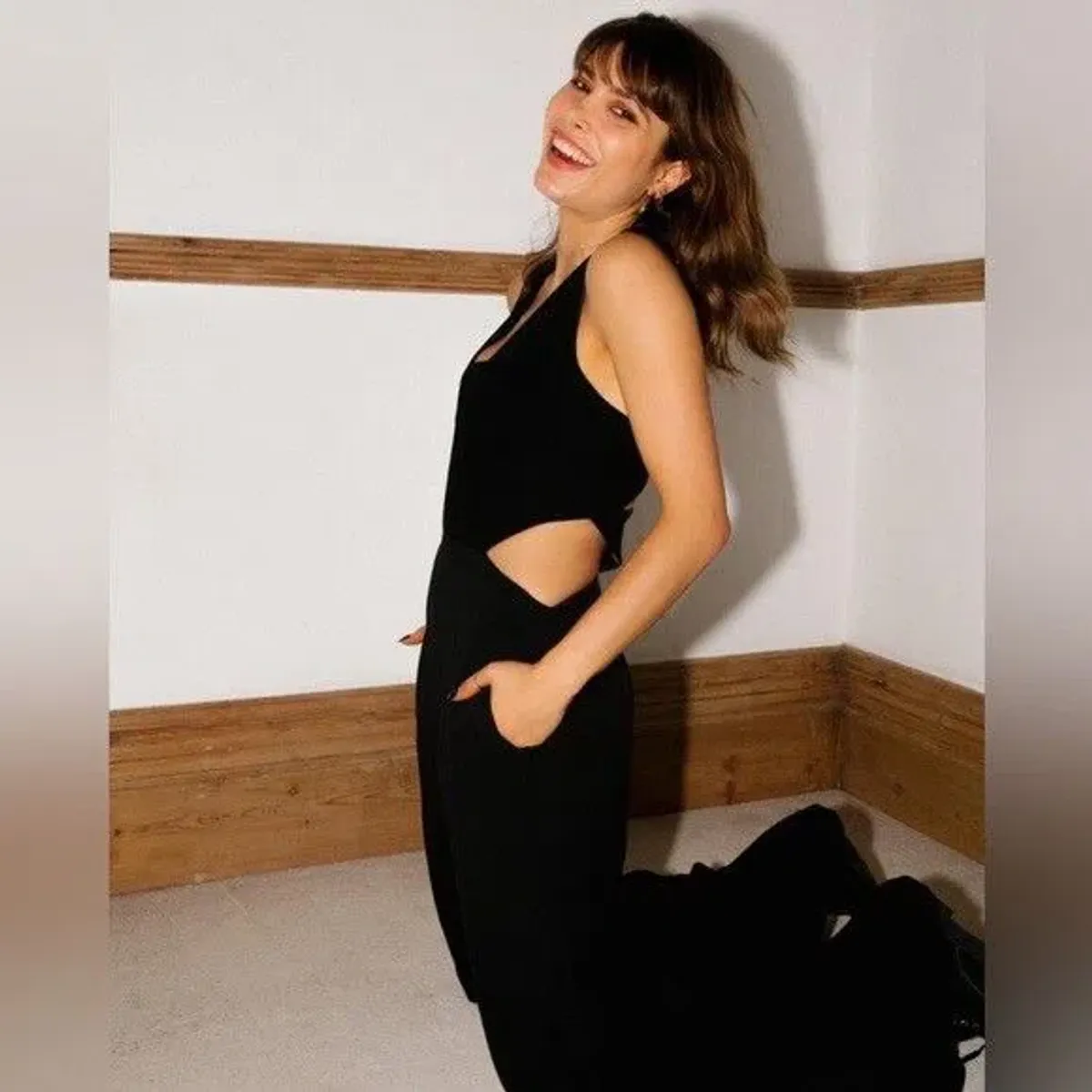 Sass & Bide Heat Wave Cut Out Wide Leg Jumpsuit Black Size 8 - Image 4