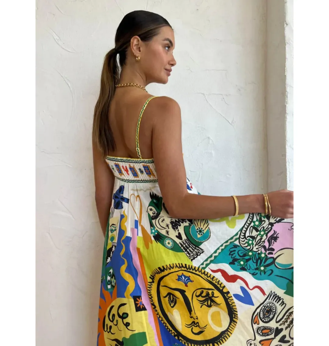 Alemais Soleil Sundress Print Size AU 8 for rent on The Volte - main image