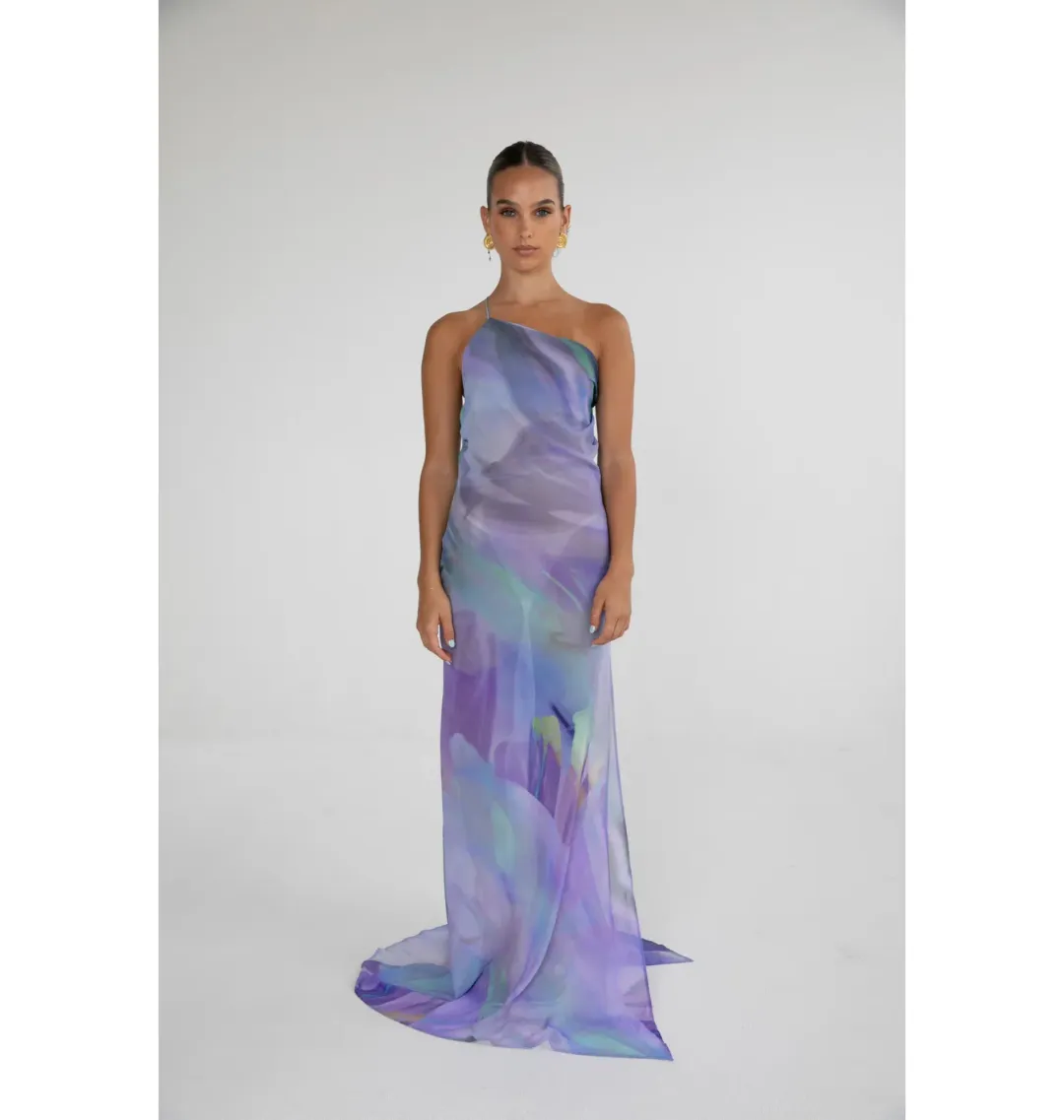 HNTR the label Flor Maxi Dress in Lotus Size AU 8 for rent on The Volte - main image