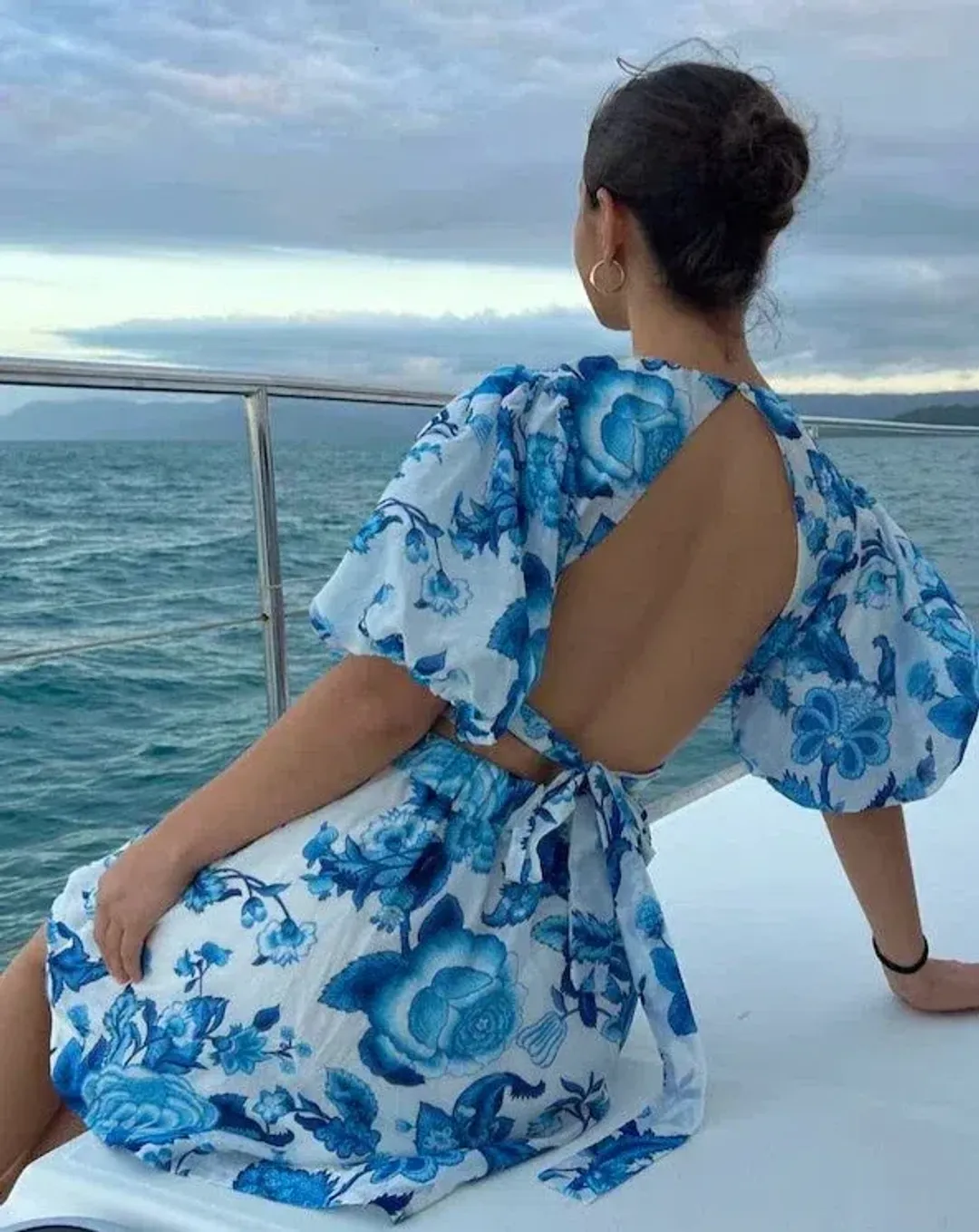 Sir The Label Amaris Open Back Mini Dress Floral Size 3 / AU 12 for rent on The Volte - main image