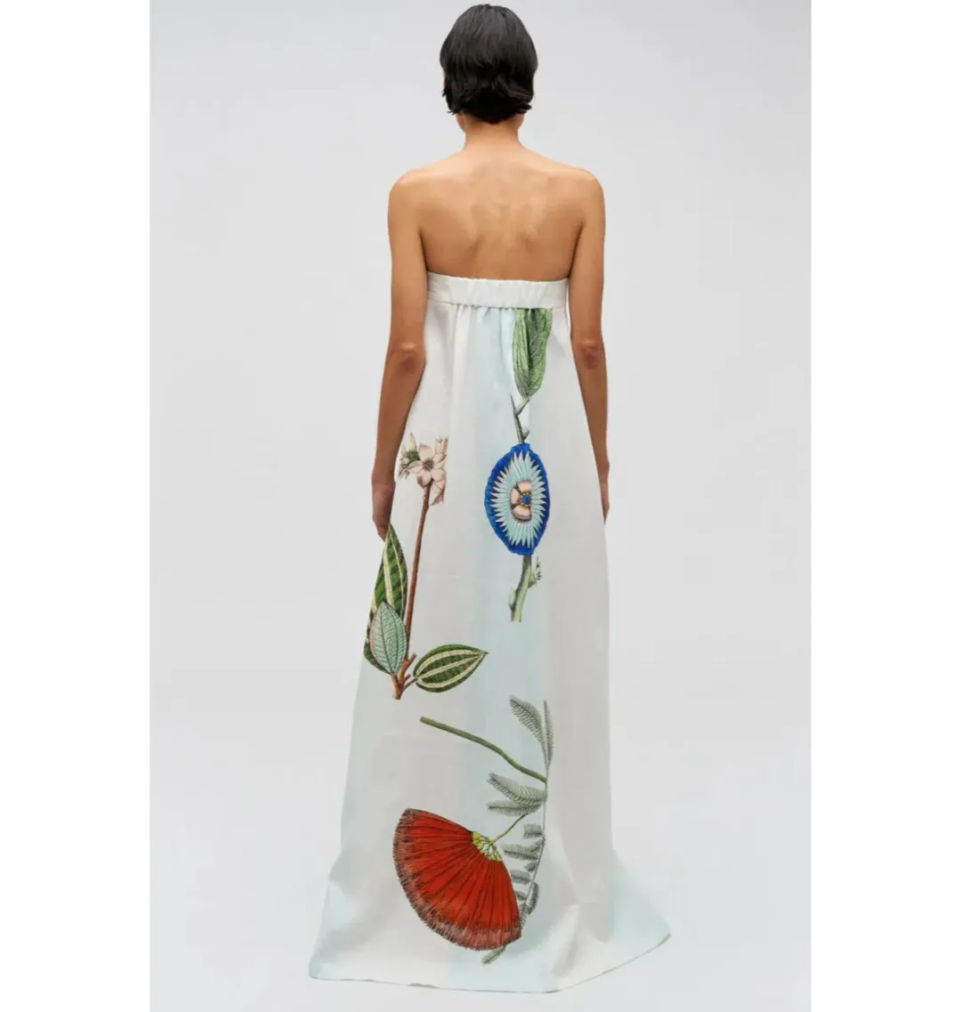 Oroton Grand Floral Gown Print Size AU 10  for rent on The Volte - main image