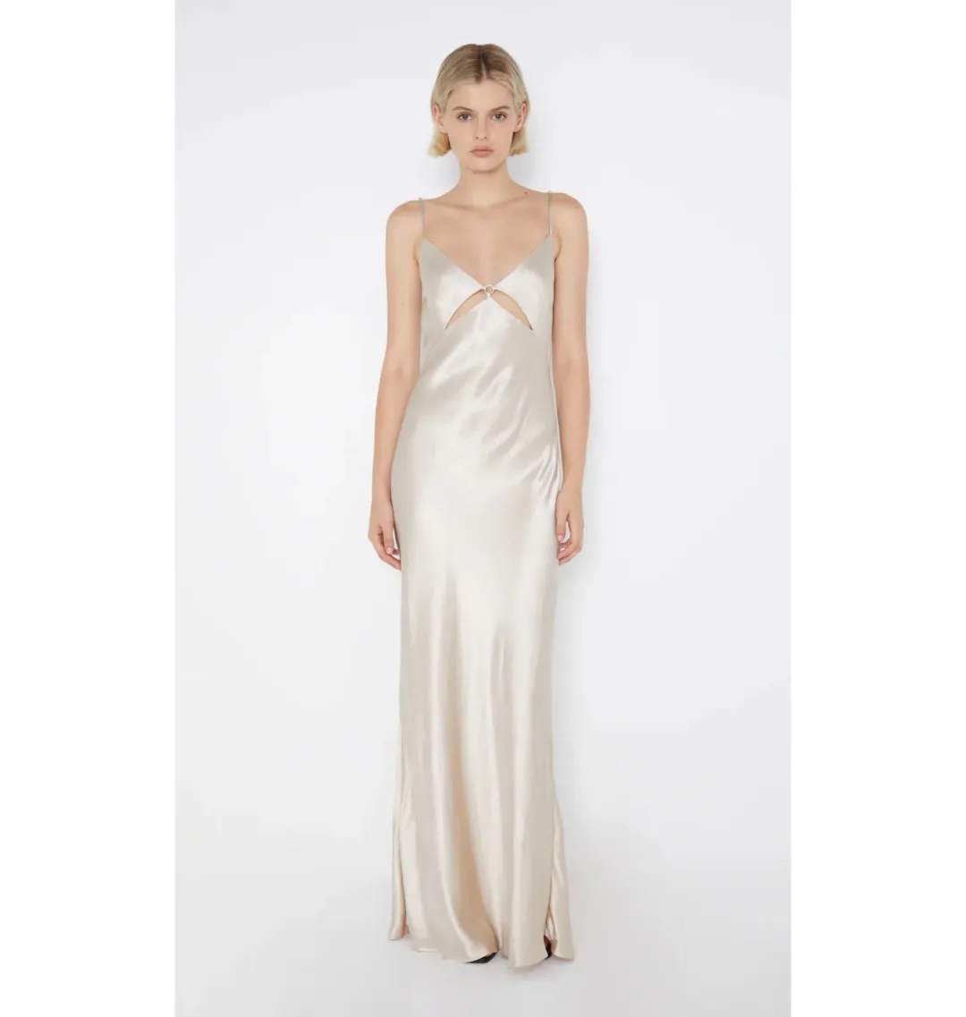 Bec & Bridge Margaux Maxi Dress Sand Size AU 6 for rent on The Volte - main image