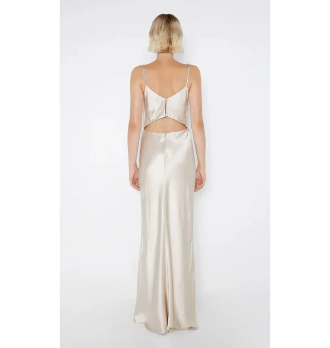 Bec & Bridge Margaux Maxi Dress Sand Size AU 6 for rent on The Volte - main image