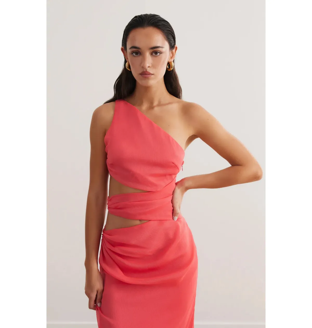 Lexi Aurea Dress Flamingo Size AU 10 - Image 2