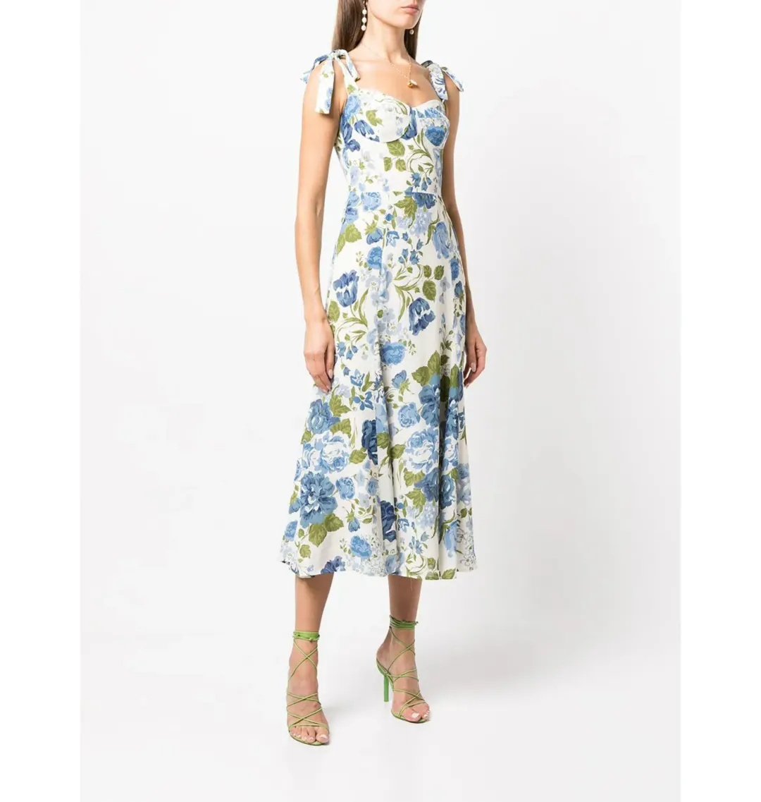 Reformation Nadira Dress Floral Size AU 8  for rent on The Volte - main image