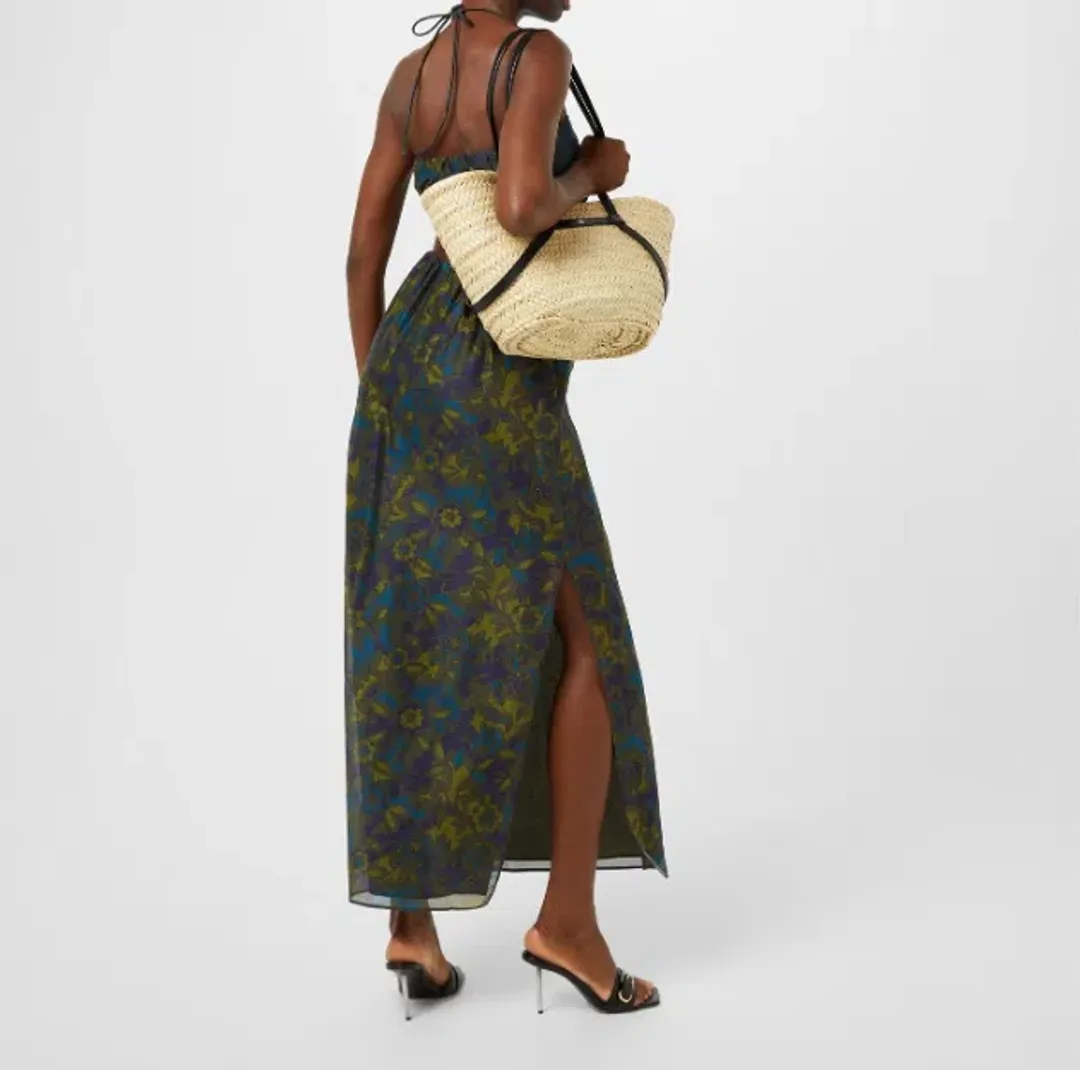 Sir The Label Valerio Tie Halter Midi Dress Print Size 1  / AU 8  for rent on The Volte - main image