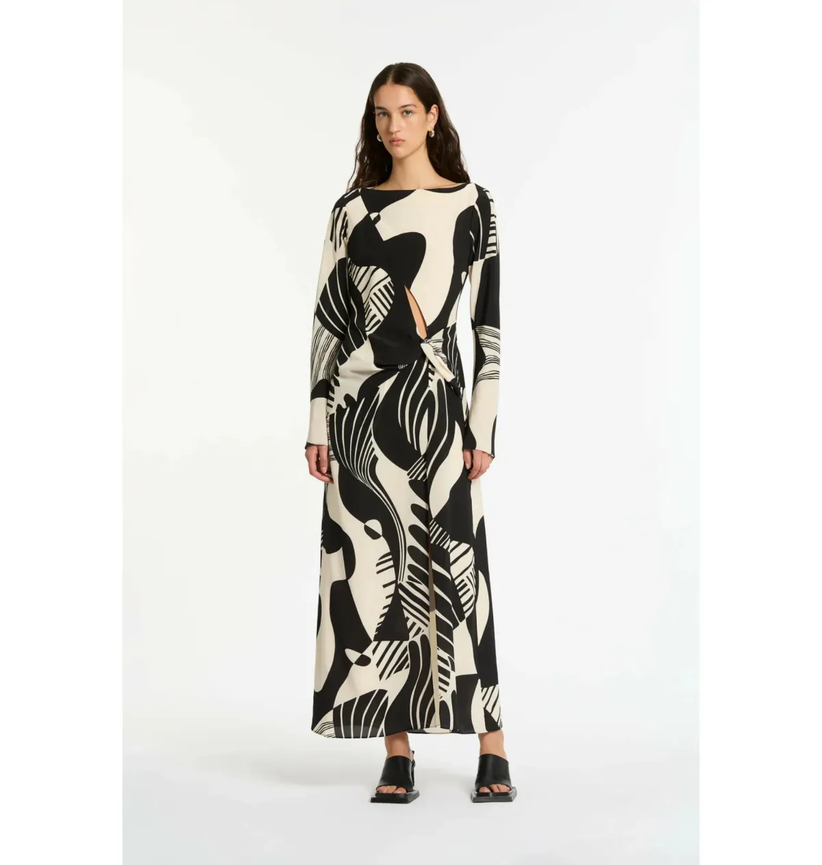  Sir the Label Realisme Twist Maxi Dress Papier Print Size 0 / AU 6  - Image 1
