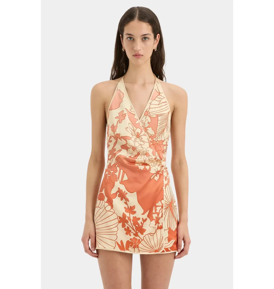 Sir The Label Como Twist Mini Dress Paradiso Print Size AU 10 for rent on The Volte - main image