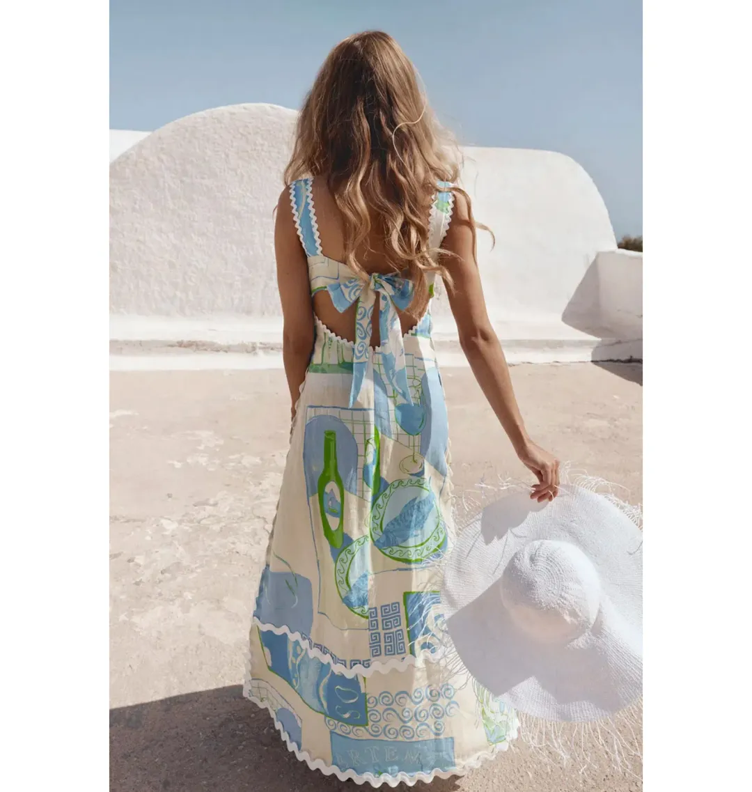 Zaco Deluca Dress in Theotokos Ocean Size AU 10 for rent on The Volte - main image