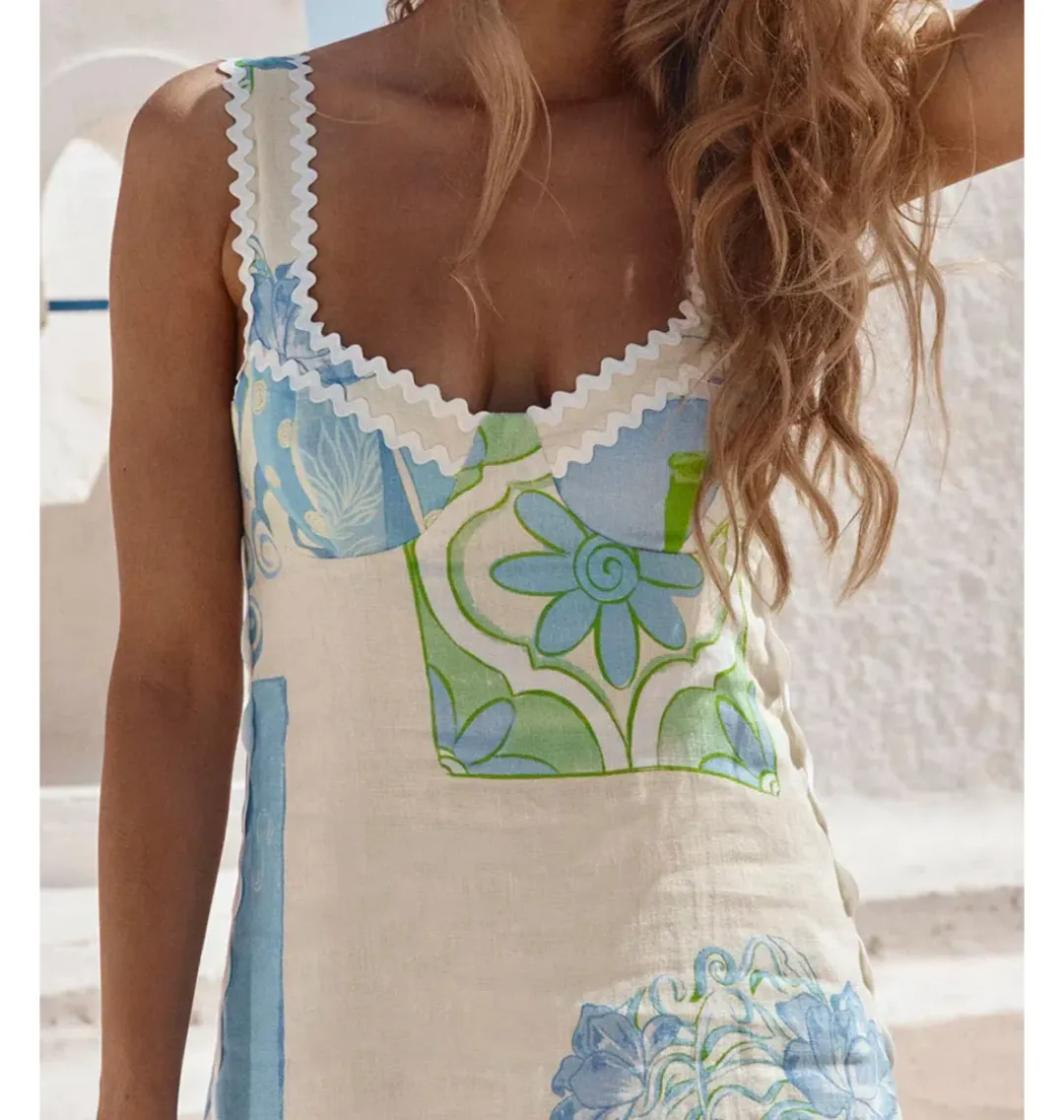 Zaco Deluca Dress in Theotokos Ocean Size AU 10 for rent on The Volte - main image