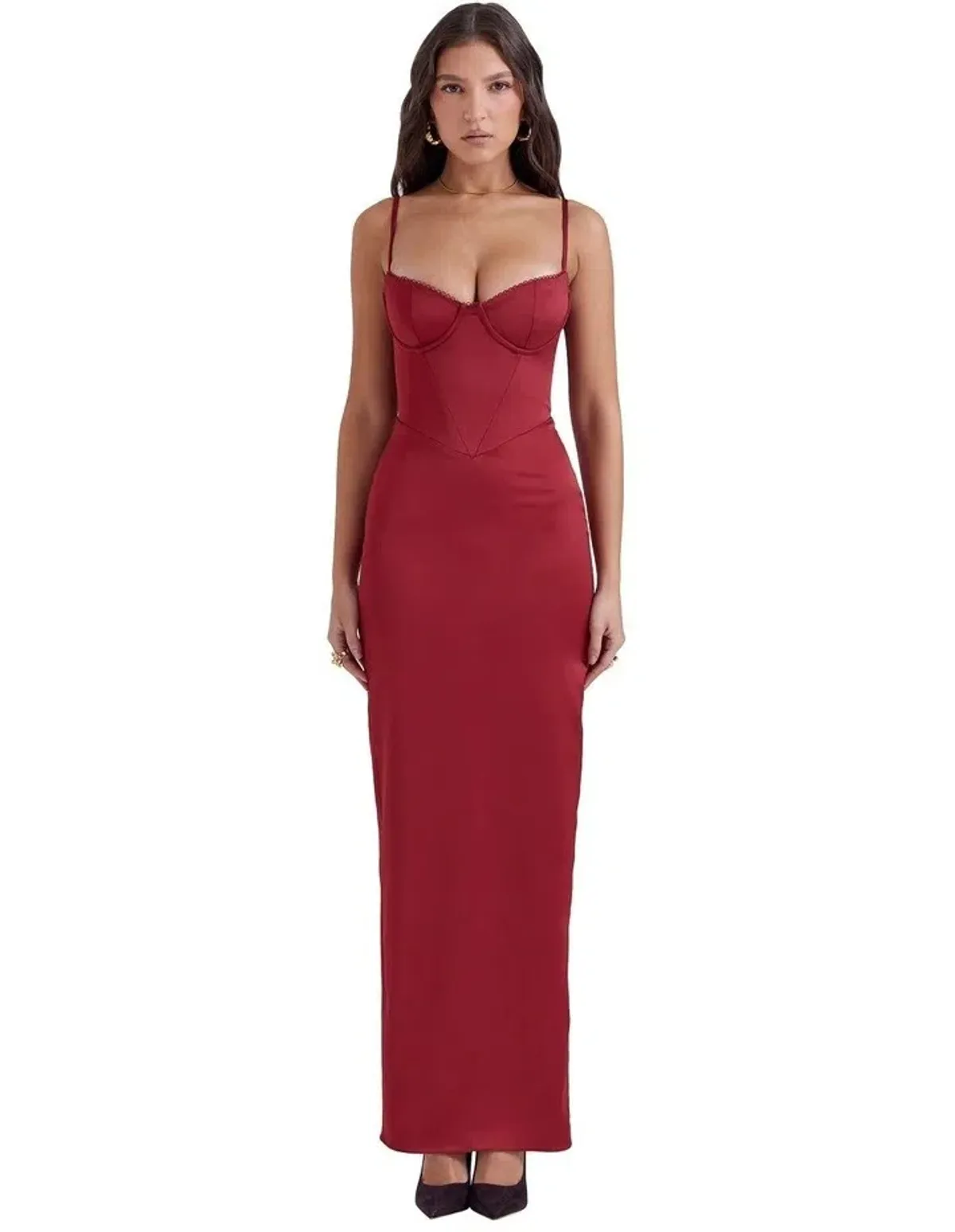 House of CB Stefania Corset Maxi Dress Red Size XS / AU 6  - Image 1