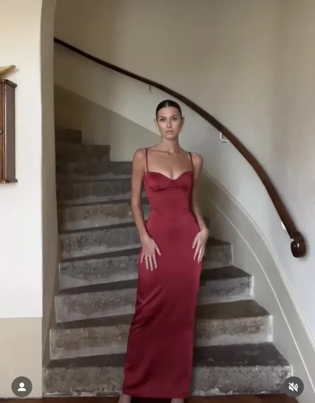 House of CB Stefania Corset Maxi Dress Red Size XS / AU 6  for rent on The Volte - main image