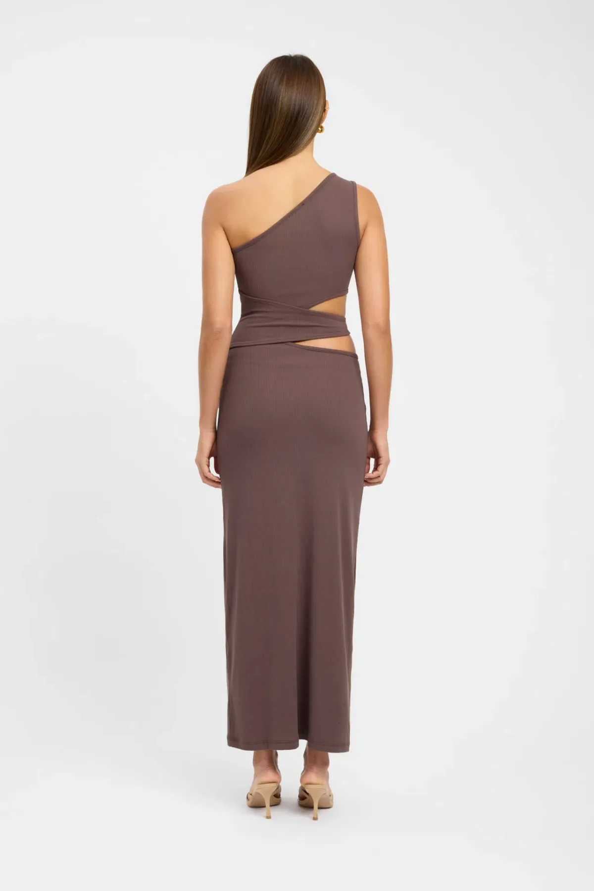 Kookai Faye Maxi Dress Brown Size 6 - Image 3