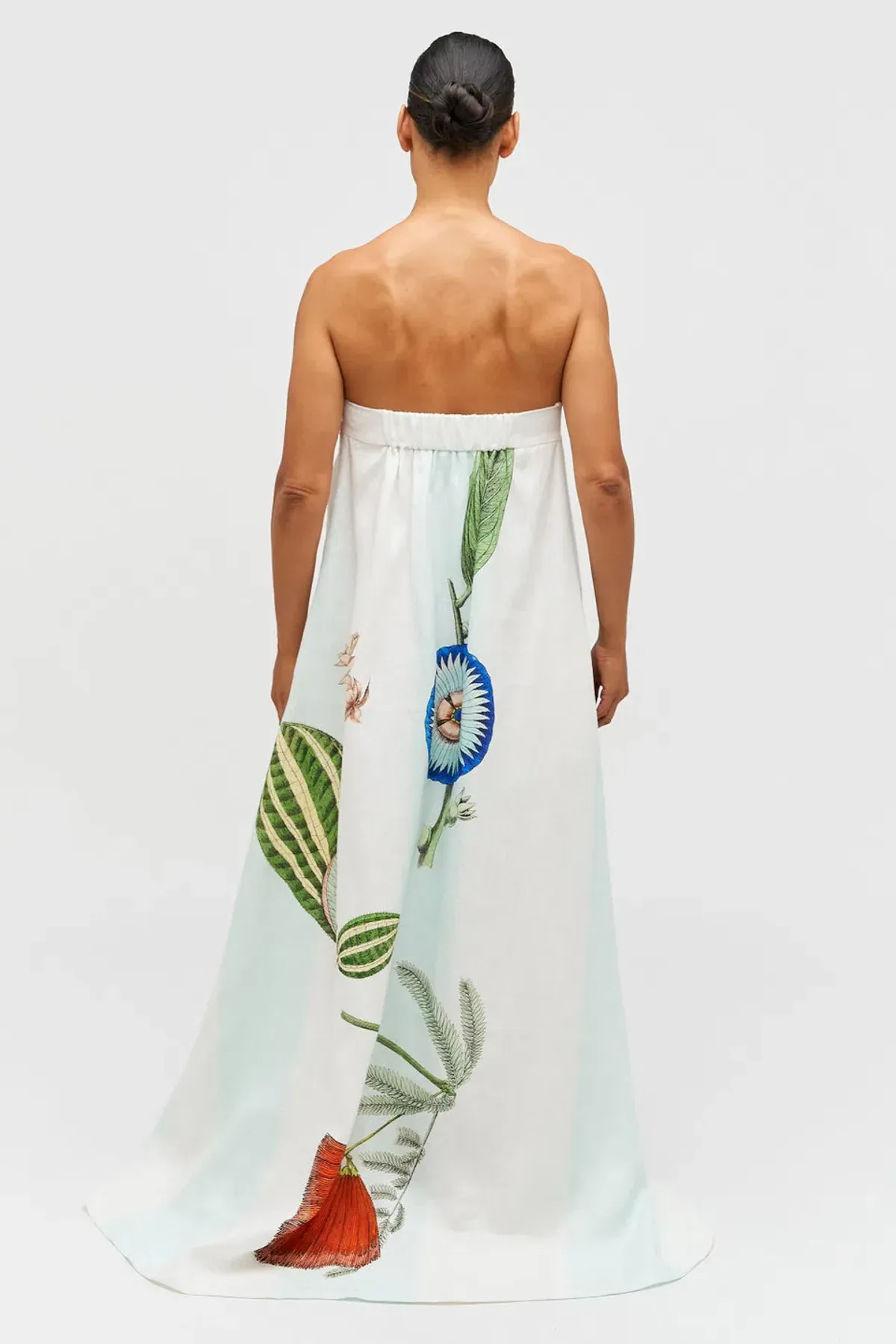 Oroton Grand Floral Gown Print Size 8 - Image 2